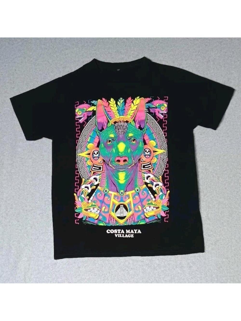 Costa Maya Village Xoloitecuitle Mexican Aztec Dog Unisex Small Short Sleeve...